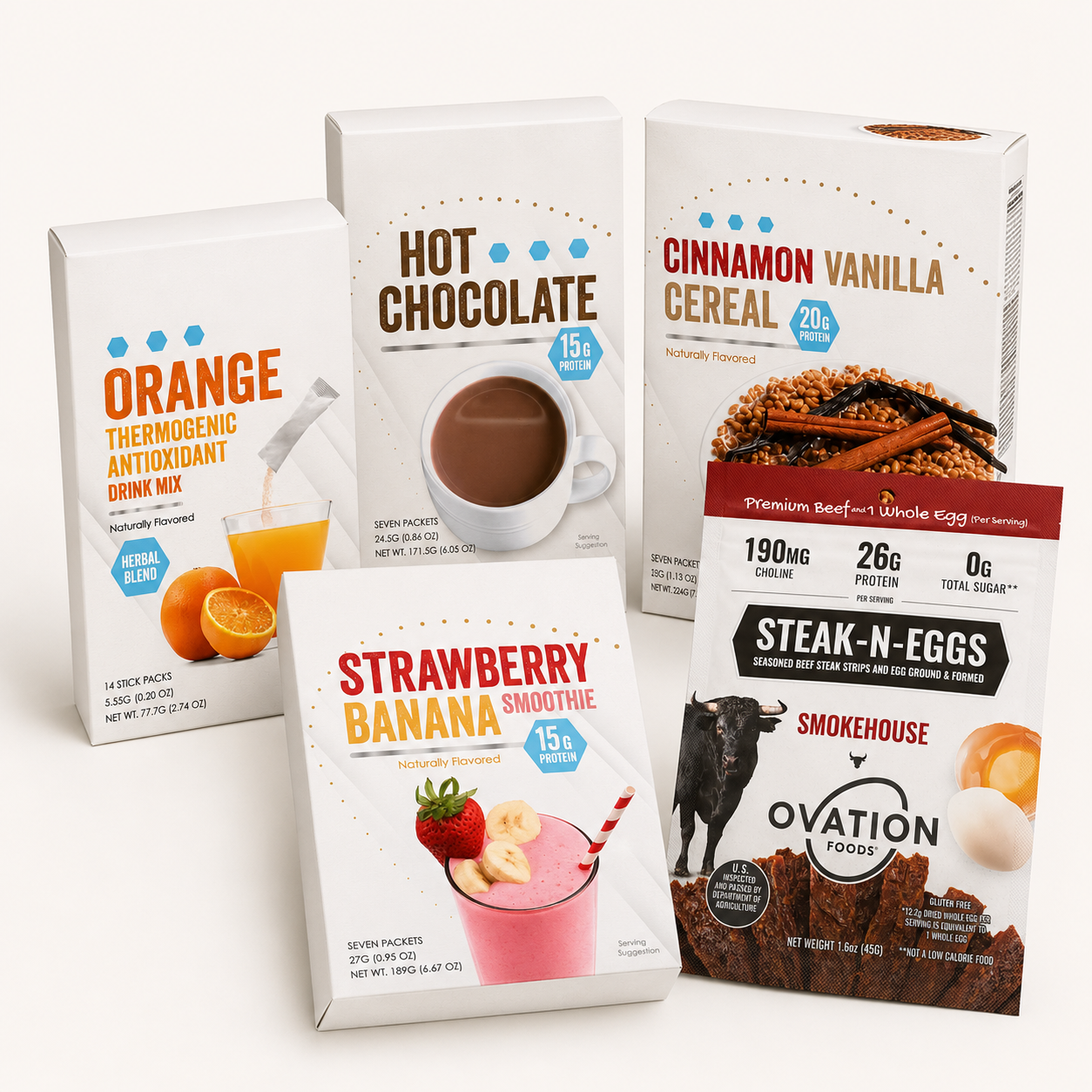 NRI sample pack, five products