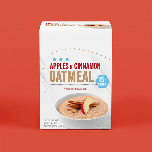 Apples n Cinnamon Oatmeal box, front